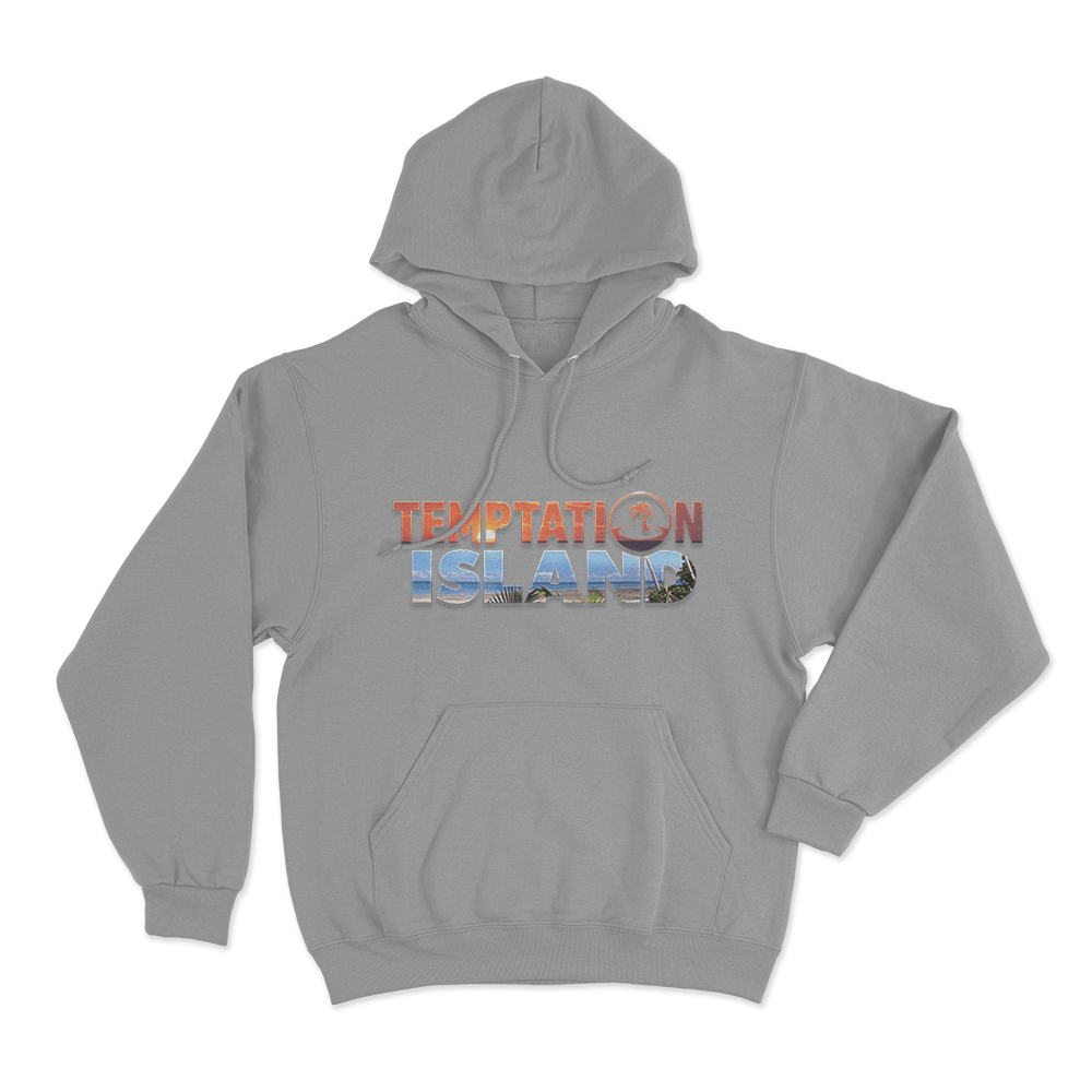 Temptation Island Tropical Logo Unisex Hoodie Grey Temptation Island Tropical Logo Unisex Hoodie Grey