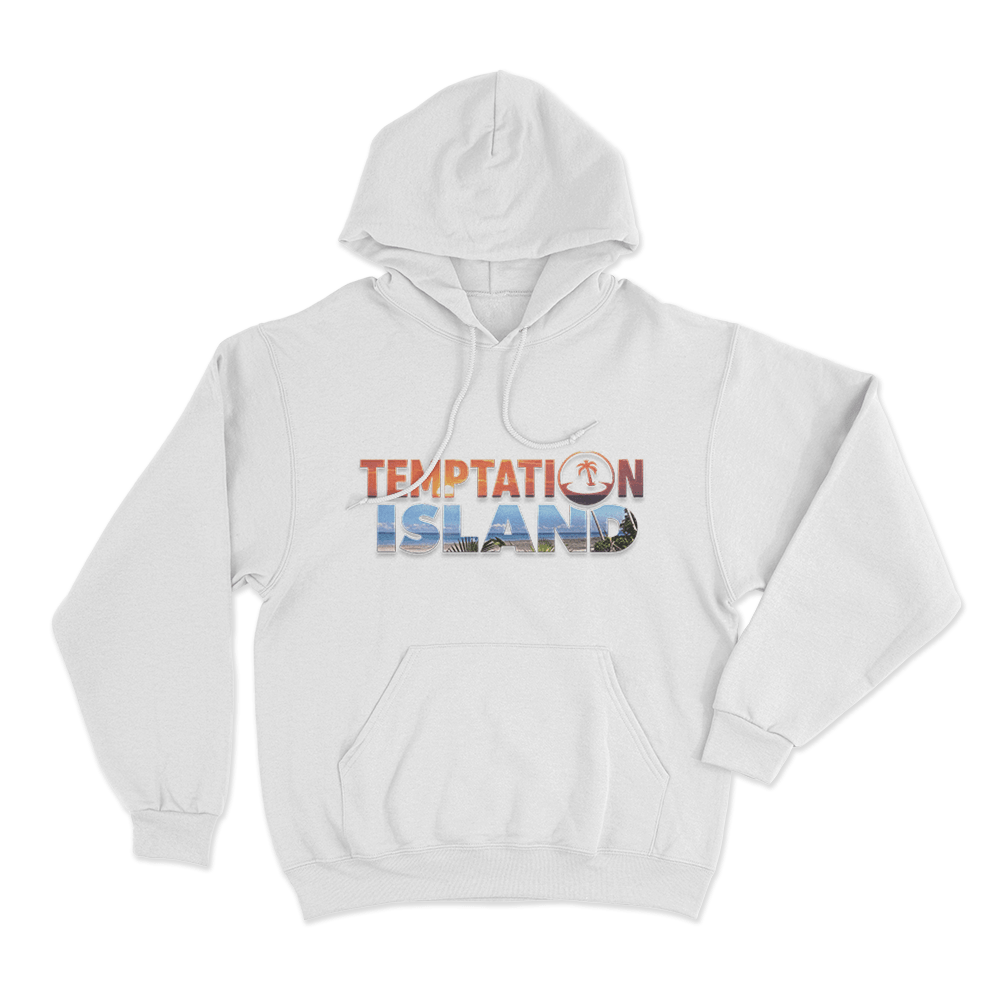 Temptation Island Tropical Logo Unisex Hoodie White Temptation Island Tropical Logo Unisex Hoodie White