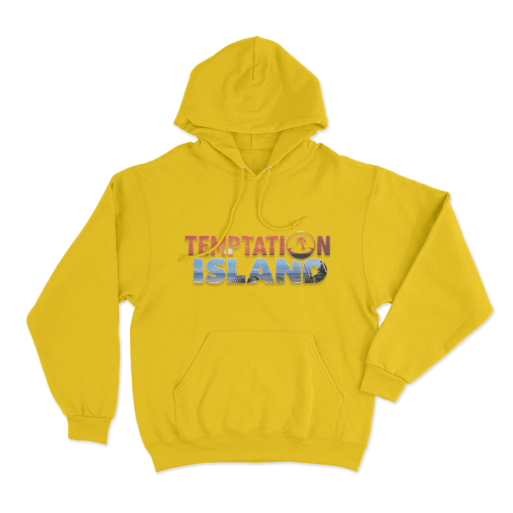 Temptation Island Tropical Logo Unisex Hoodie Yellow Temptation Island Tropical Logo Unisex Hoodie Yellow