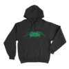 Tie Dye Metal Unisex Hoodie Black