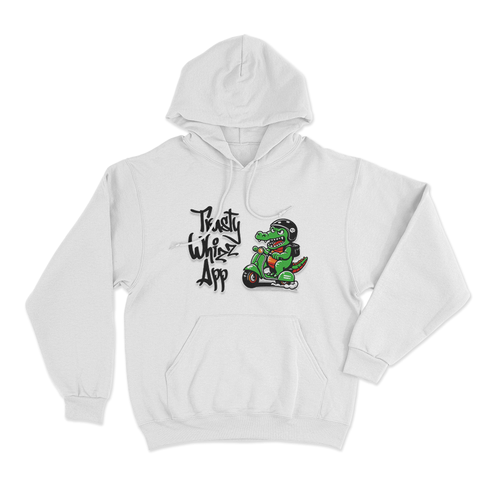Trusty Whizz App Hoodie White Trusty Whizz App Hoodie White