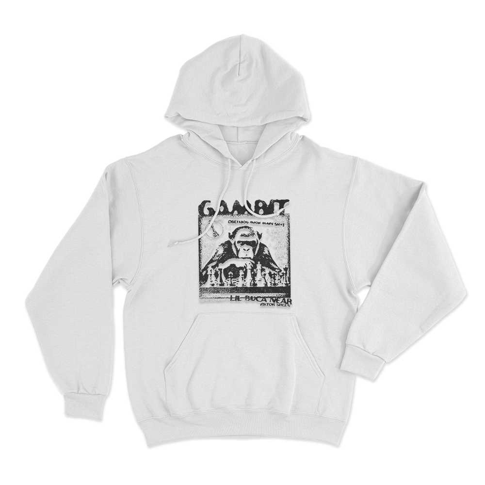 Viktor Sheen-Lil Buca Near Gambit Unisex Hoodie White Viktor Sheen Lil Buca Near Gambit Unisex Hoodie White