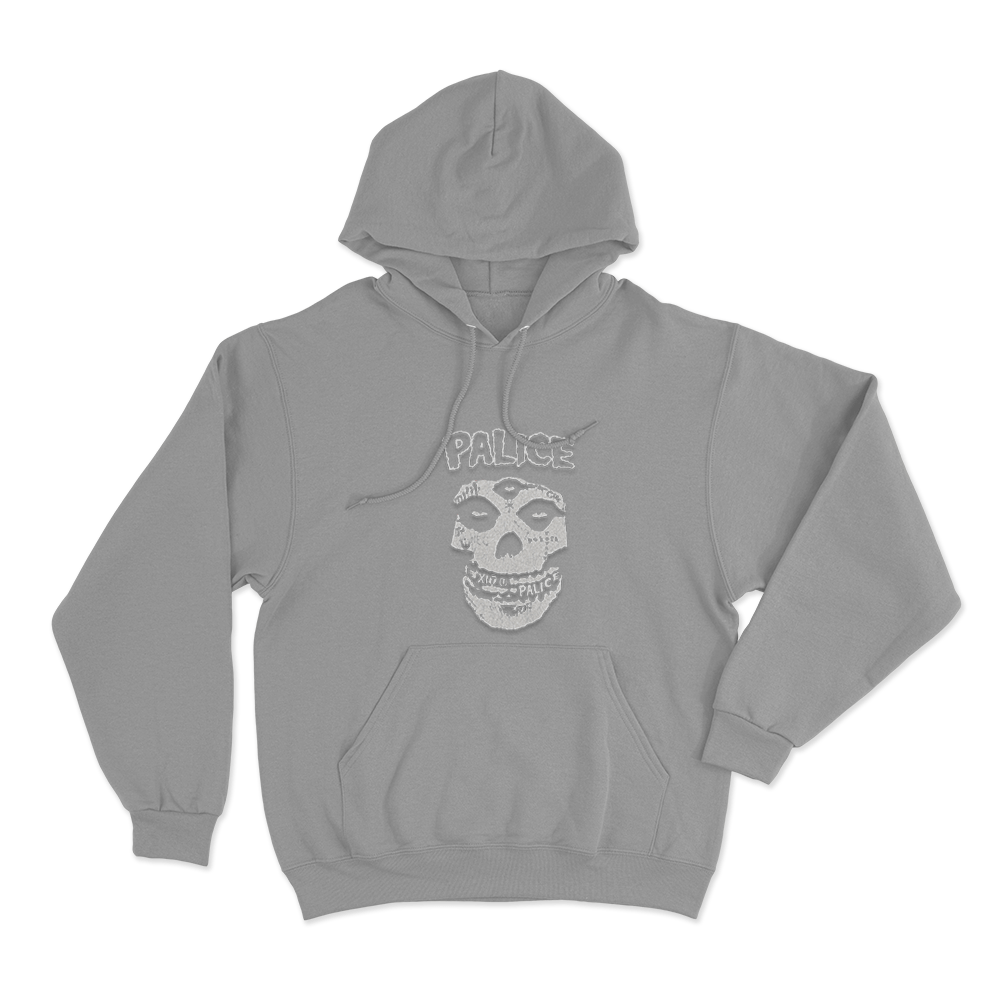 YZO Palice Skull Unisex Hoodie Grey YZO Palice Skull Unisex Hoodie Grey