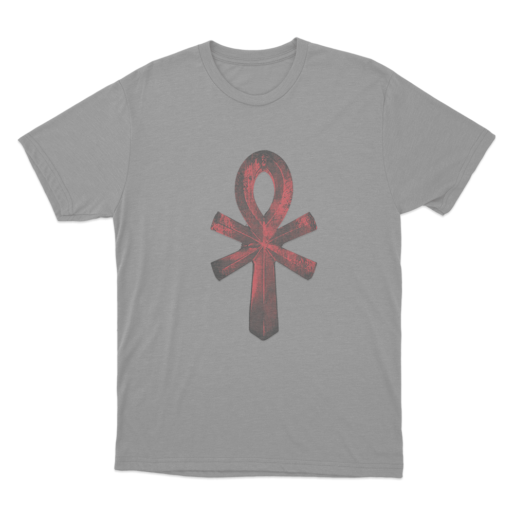 Yzomandias Ankh Symbol Unisex T Shirt Grey Yzomandias Ankh Symbol Unisex T Shirt Grey