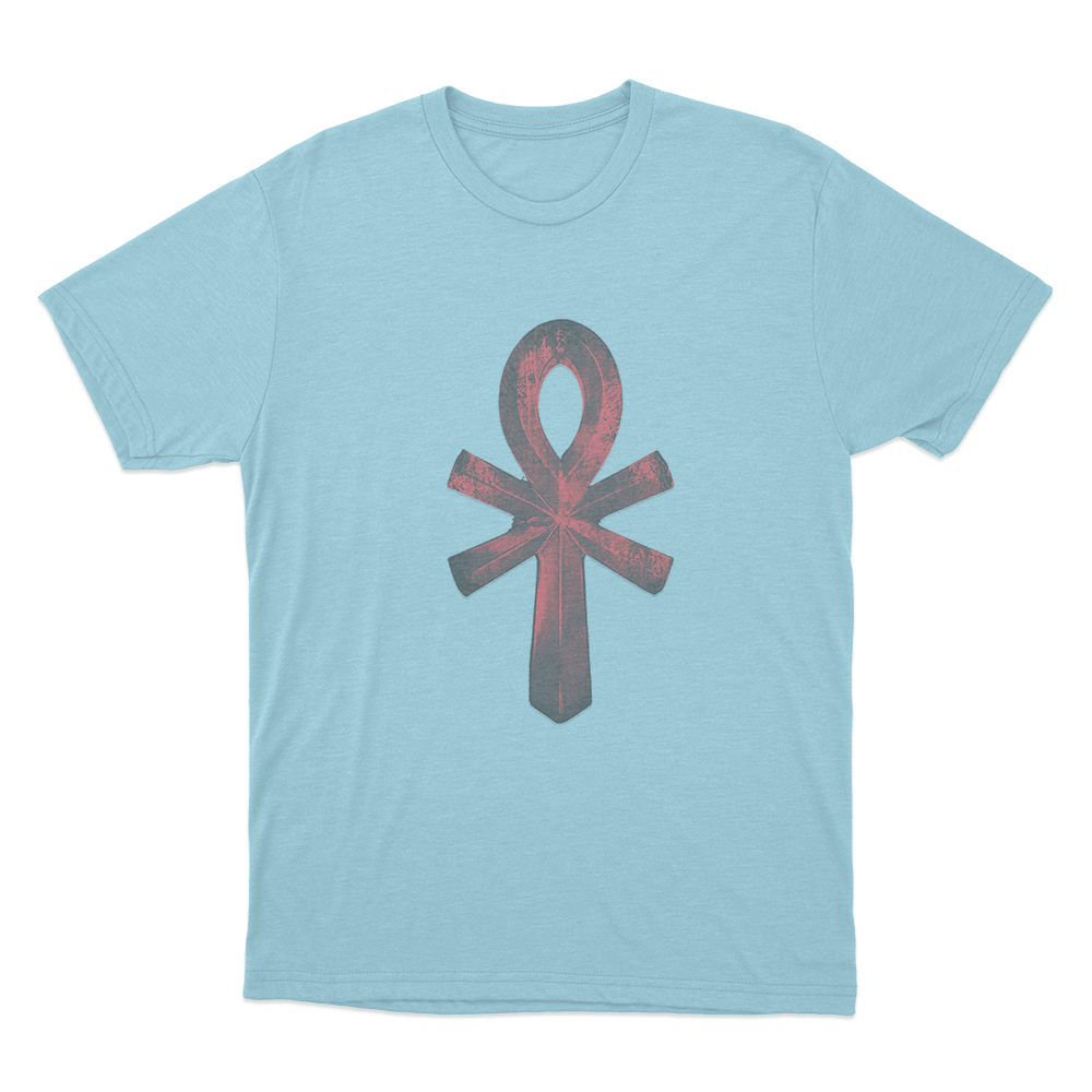 Yzomandias Ankh Symbol Unisex T Shirt Sky Blue Yzomandias Ankh Symbol Unisex T Shirt Sky Blue