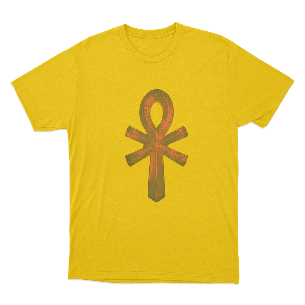 Yzomandias Ankh Symbol Unisex T Shirt Yellow Yzomandias Ankh Symbol Unisex T Shirt Yellow