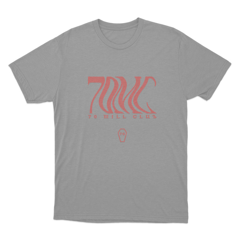 70 Mill Club Unisex T Shirt Grey 70 Mill Club Unisex T Shirt Grey
