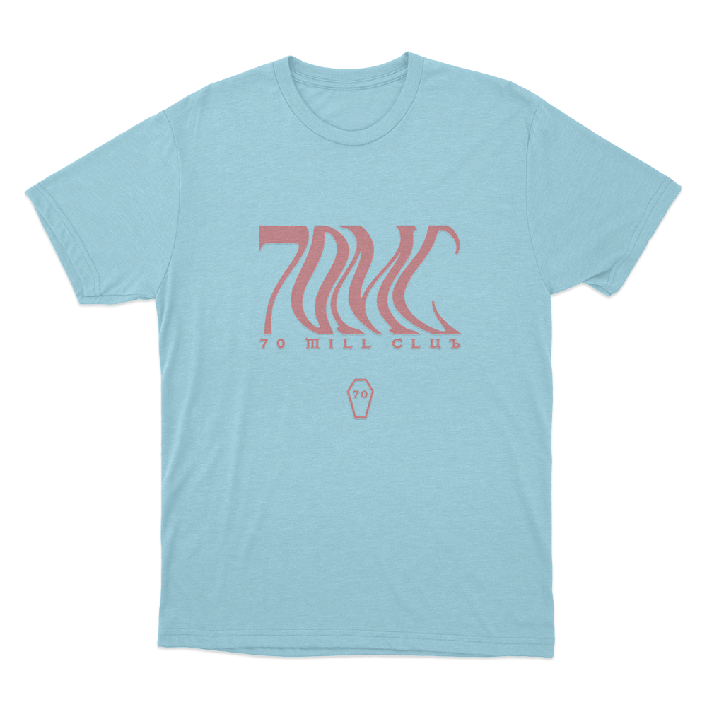 70 Mill Club Unisex T Shirt Sky Blue 70 Mill Club Unisex T Shirt Sky Blue