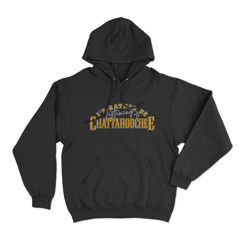Alan Jackson I'd Rather Be Listening To Chattahoochee Unisex Hoodie Black Alan Jackson Id Rather Be Listening To Chattahoochee Unisex Hoodie Black