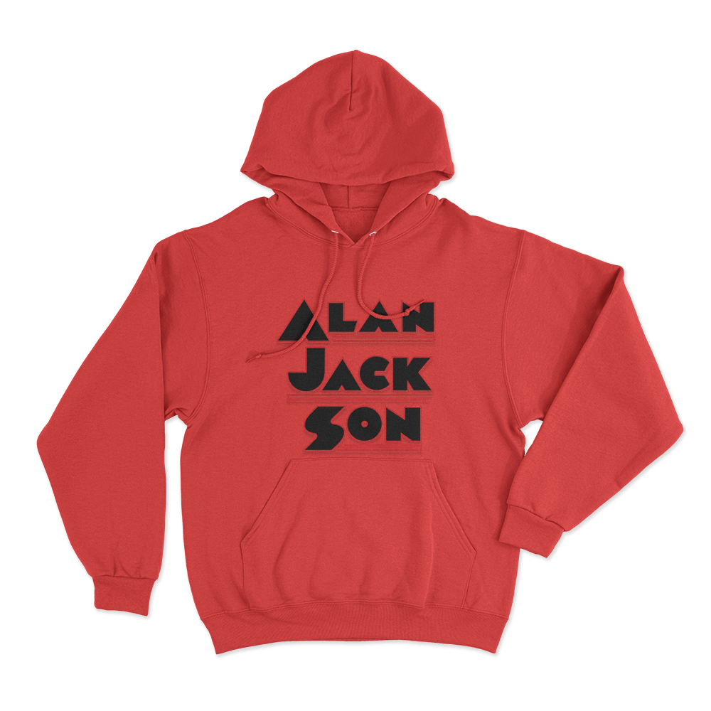 Alan Jackson Unisex Hoodie Red Alan Jackson Unisex Hoodie Red