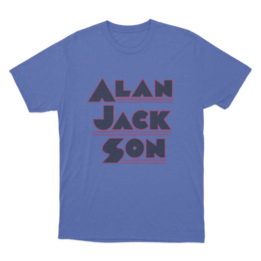 Alan Jackson Unisex T Shirt Blue Alan Jackson Unisex T Shirt Blue