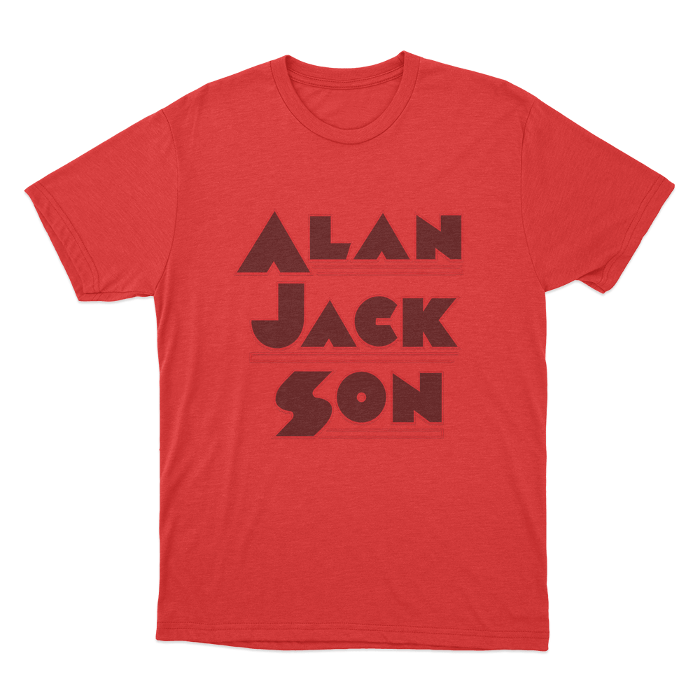Alan Jackson Unisex T Shirt Red Alan Jackson Unisex T Shirt Red
