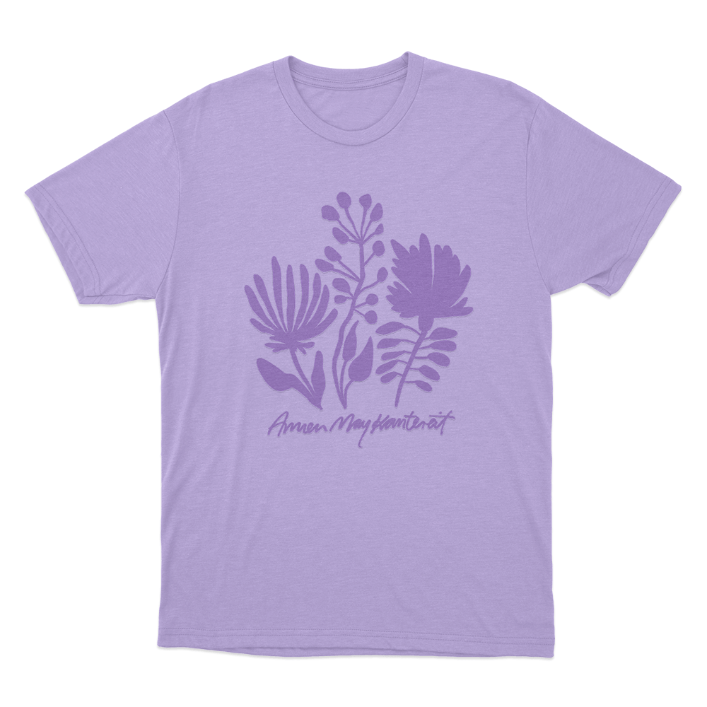 AnnenMayKantereit Flowers Unisex T Shirt Purple AnnenMayKantereit Flowers Unisex T Shirt Purple