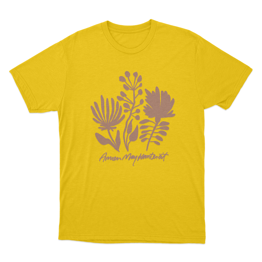 AnnenMayKantereit Flowers Unisex T Shirt Yellow AnnenMayKantereit Flowers Unisex T Shirt Yellow