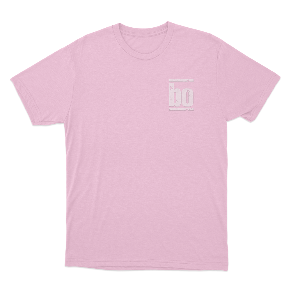 BO Vintage Logo Unisex T Shirt Pink BO Vintage Logo Unisex T Shirt Pink