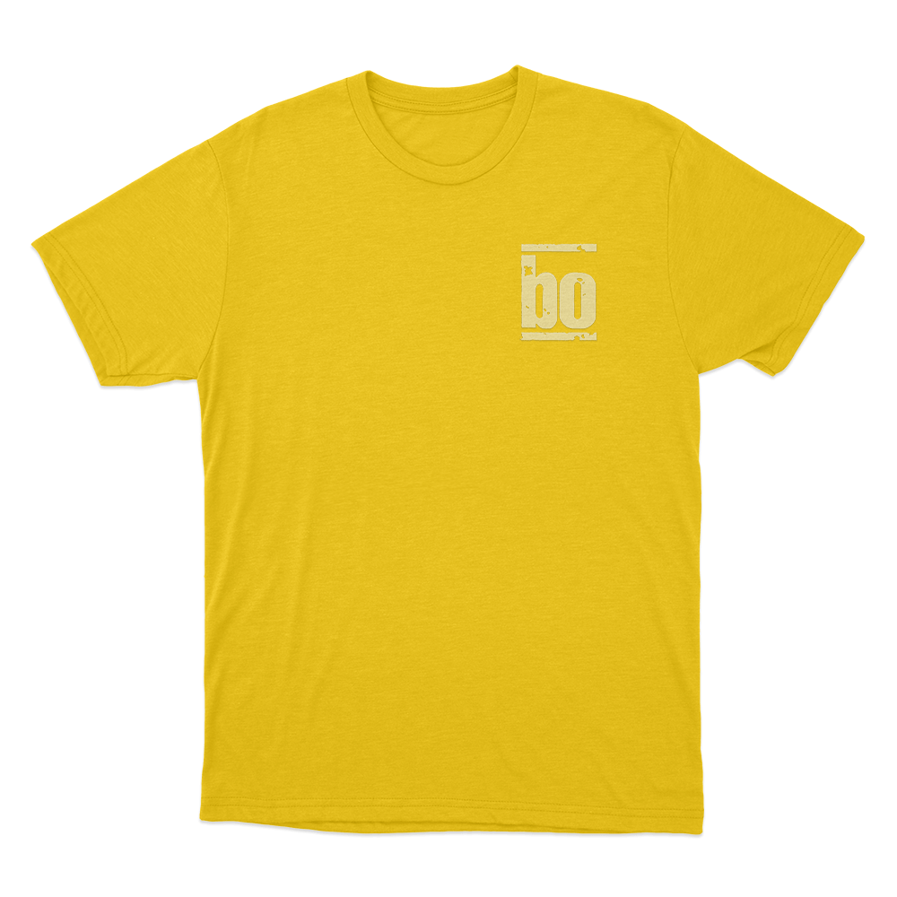 BO Vintage Logo Unisex T Shirt Yellow BO Vintage Logo Unisex T Shirt Yellow