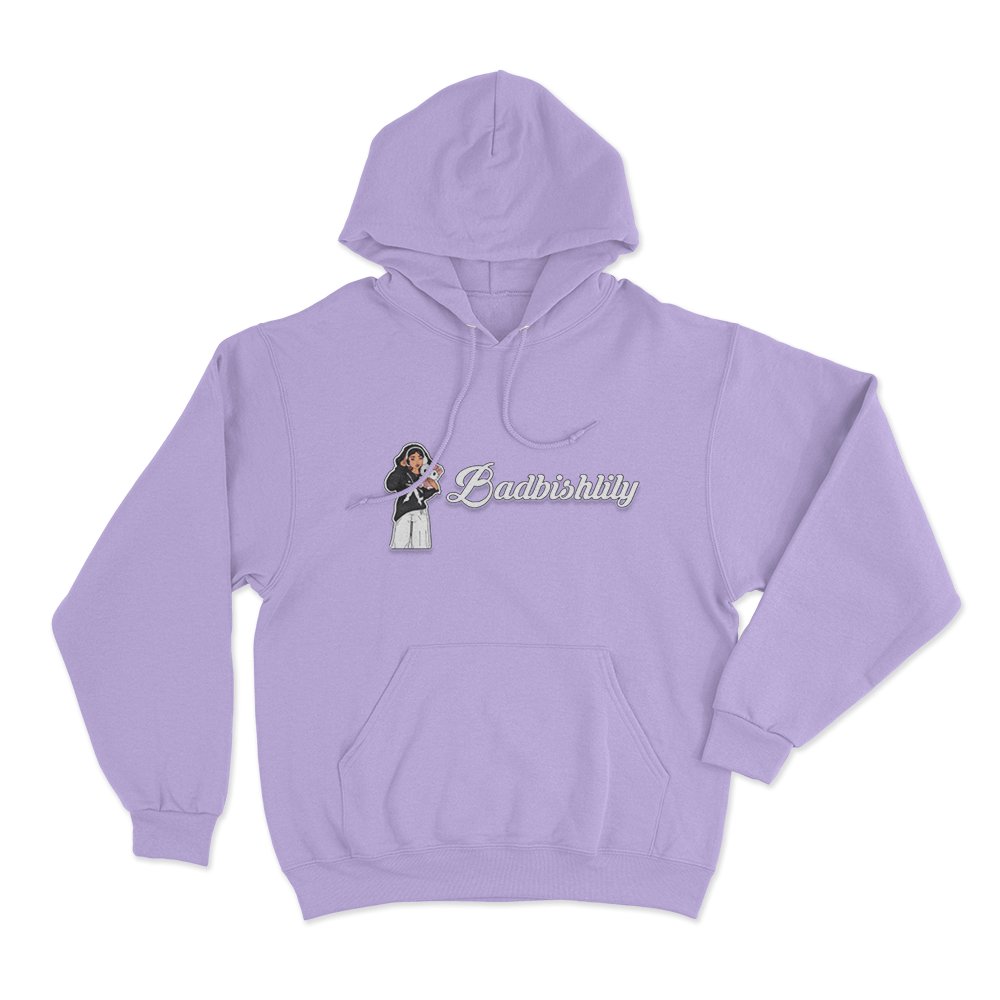 Badbishlily Cartoon Unisex Hoodie Purple Badbishlily Cartoon Unisex Hoodie Purple