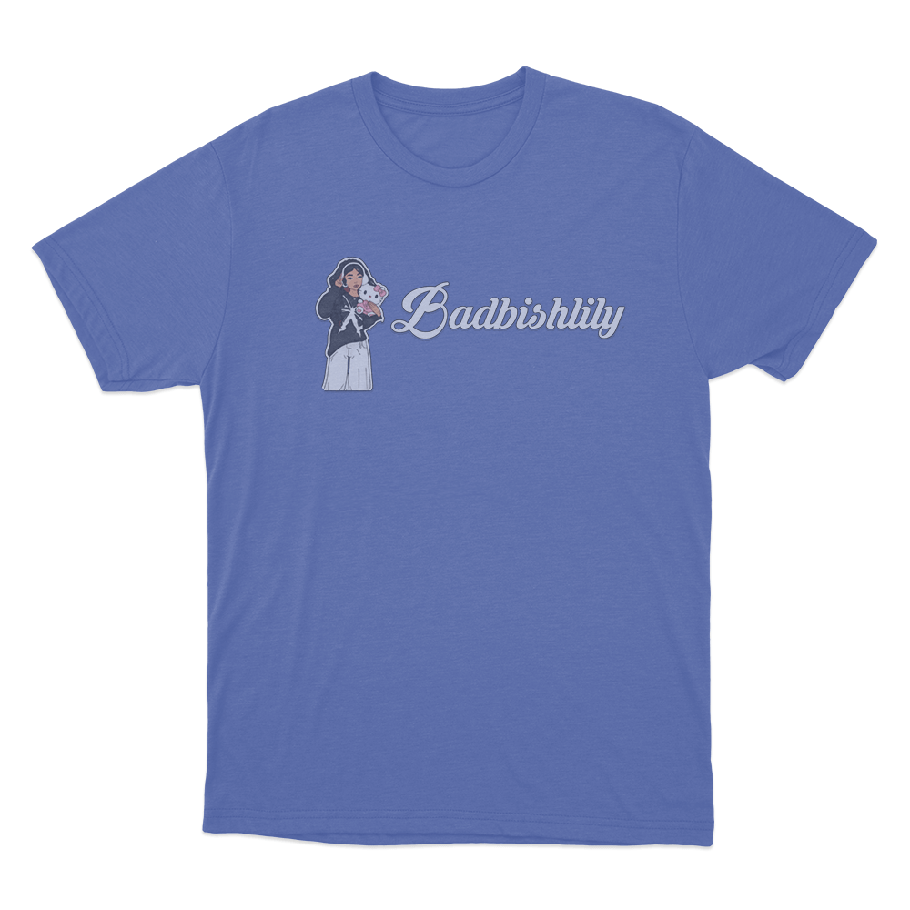 Badbishlily Cartoon Unisex T Shirt Blue Badbishlily Cartoon Unisex T Shirt Blue