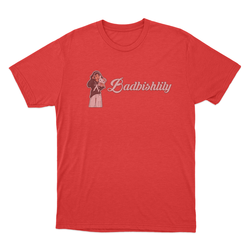 Badbishlily Cartoon Unisex T Shirt Red Badbishlily Cartoon Unisex T Shirt Red