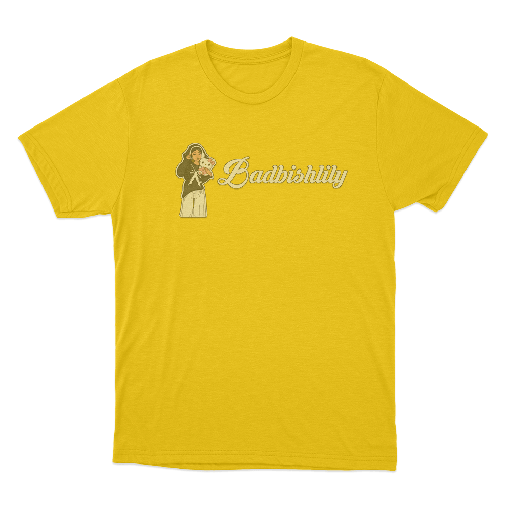 Badbishlily Cartoon Unisex T Shirt Yellow Badbishlily Cartoon Unisex T Shirt Yellow