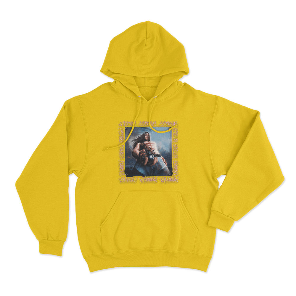 Bladee Spiderr Cover Unisex Hoodie Yellow Bladee Spiderr Cover Unisex Hoodie Yellow