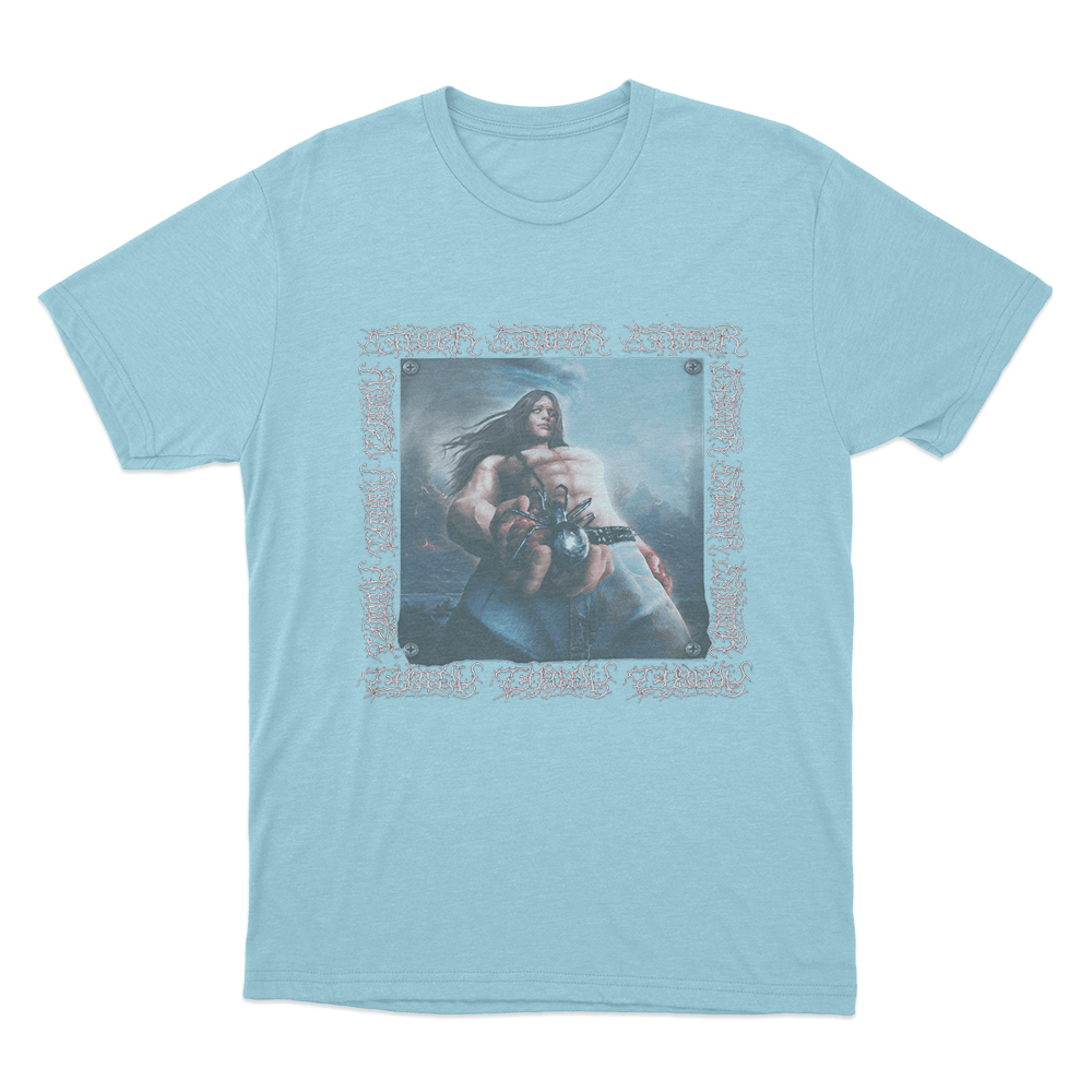 Bladee Spiderr Cover Unisex T Shirt Sky Blue Bladee Spiderr Cover Unisex T Shirt Sky Blue