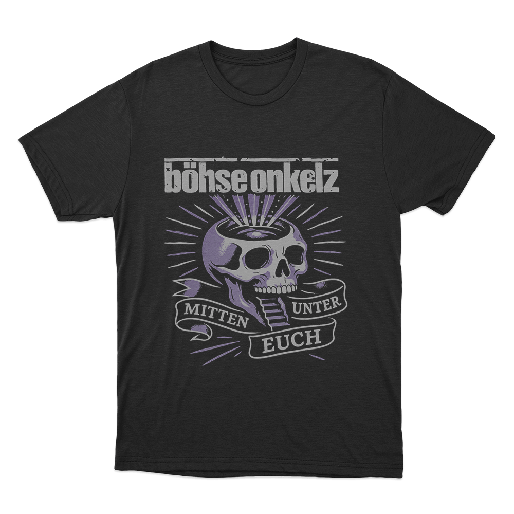 Böhse Onkelz Mitten Unter Euch Skull Unisex T Shirt Black Bohse Onkelz Mitten Unter Euch Skull Unisex T Shirt Black