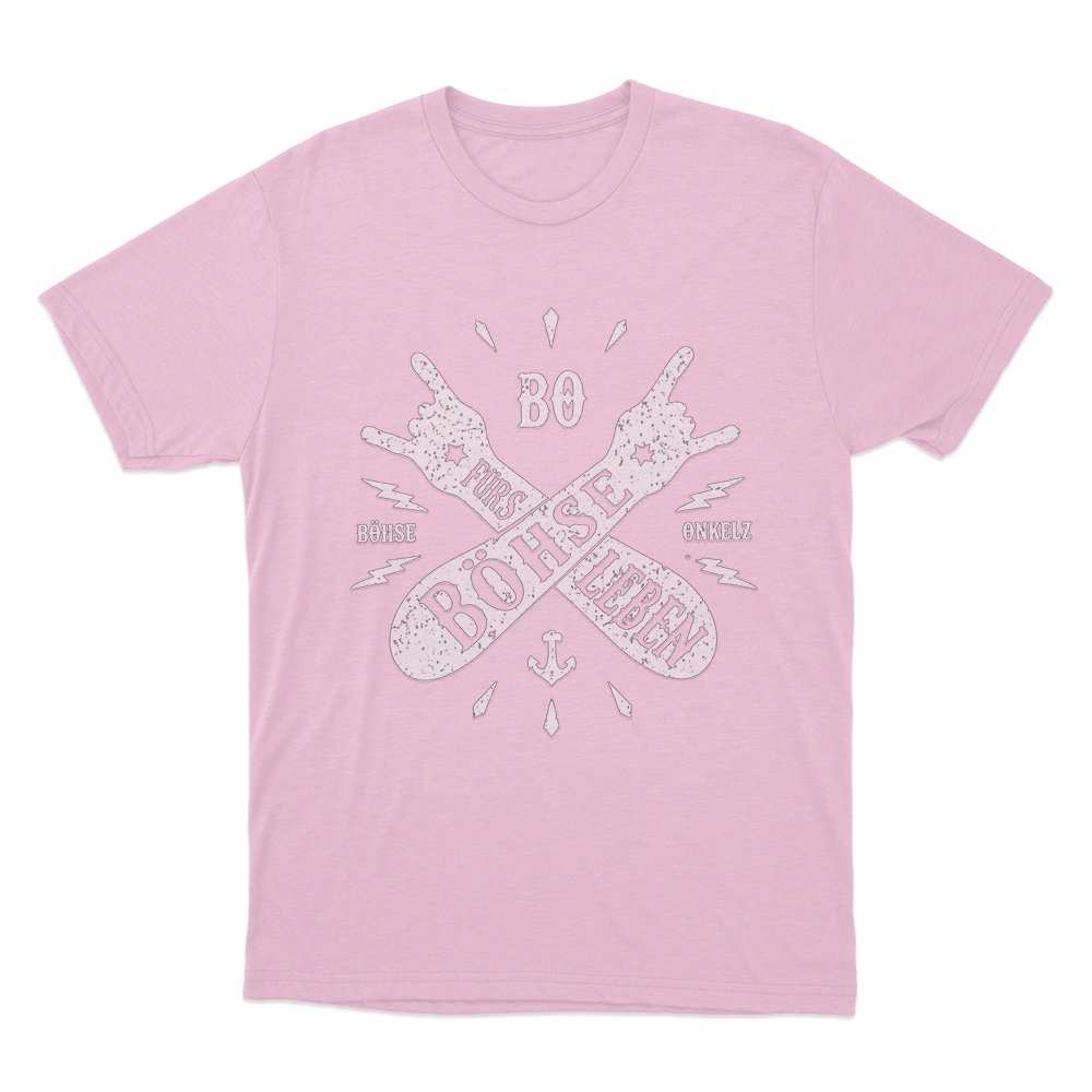 Böhse für´s Leben Salute Unisex T Shirt Pink Bohse fur´s Leben Salute Unisex T Shirt Pink