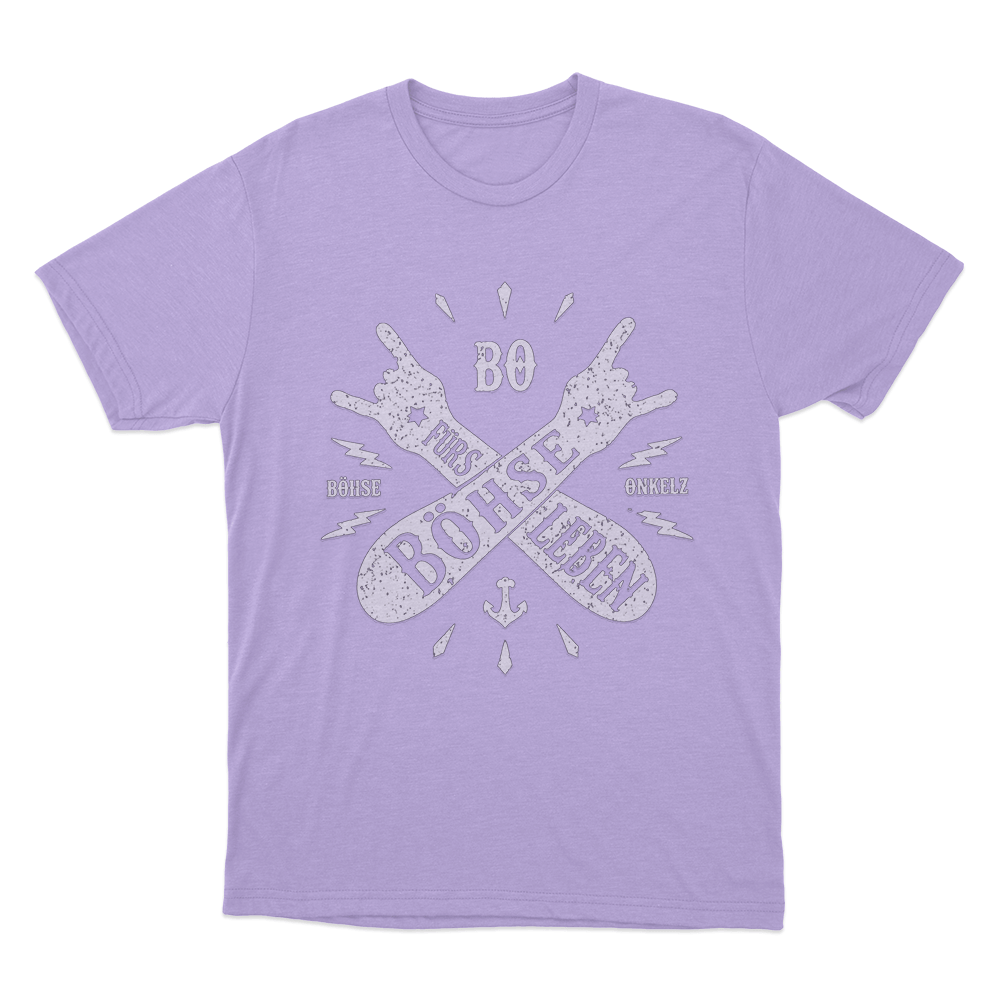 Böhse für´s Leben Salute Unisex T Shirt Purple Bohse fur´s Leben Salute Unisex T Shirt Purple