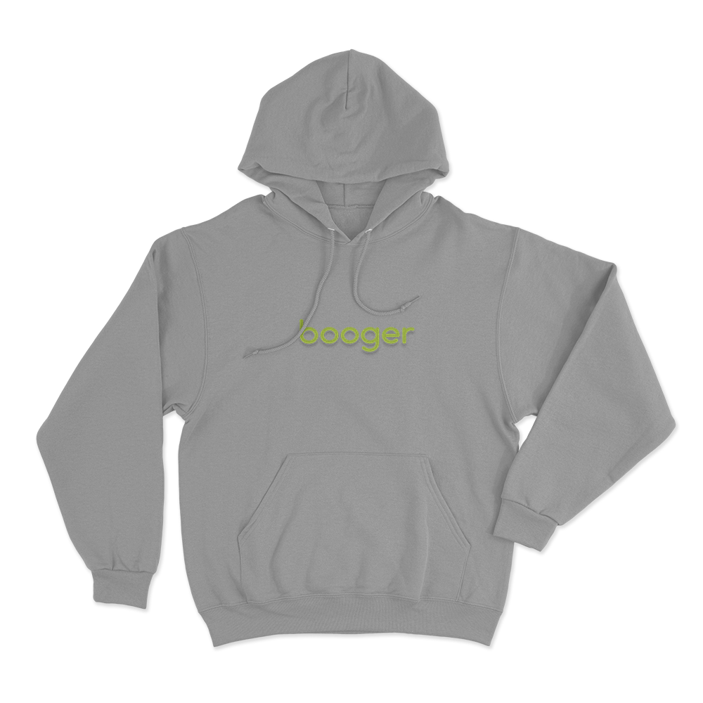 Booger Unisex Hoodie Grey Booger Unisex Hoodie Grey