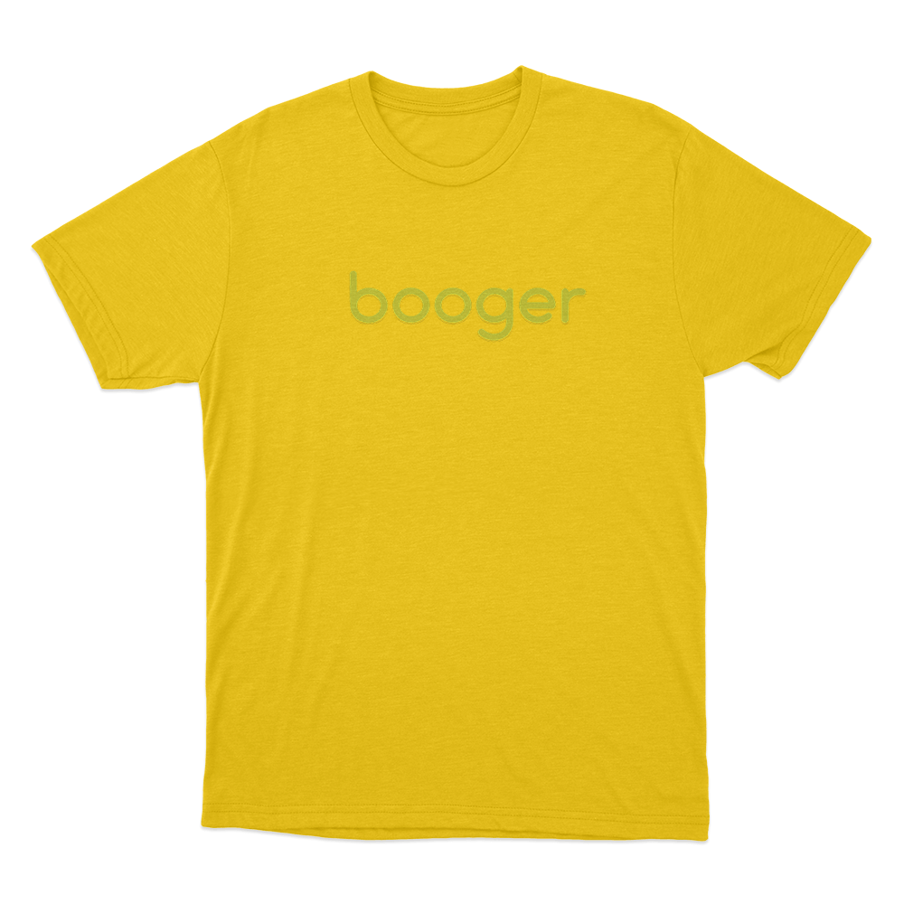 Booger Unisex T Shirt Yellow Booger Unisex T Shirt Yellow