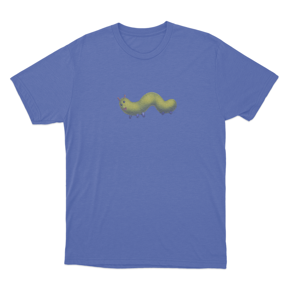 Booger Worm Unisex T Shirt Blue Booger Worm Unisex T Shirt Blue