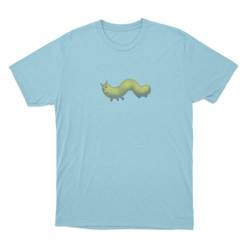 Booger Worm Unisex T Shirt Sky Blue Booger Worm Unisex T Shirt Sky Blue