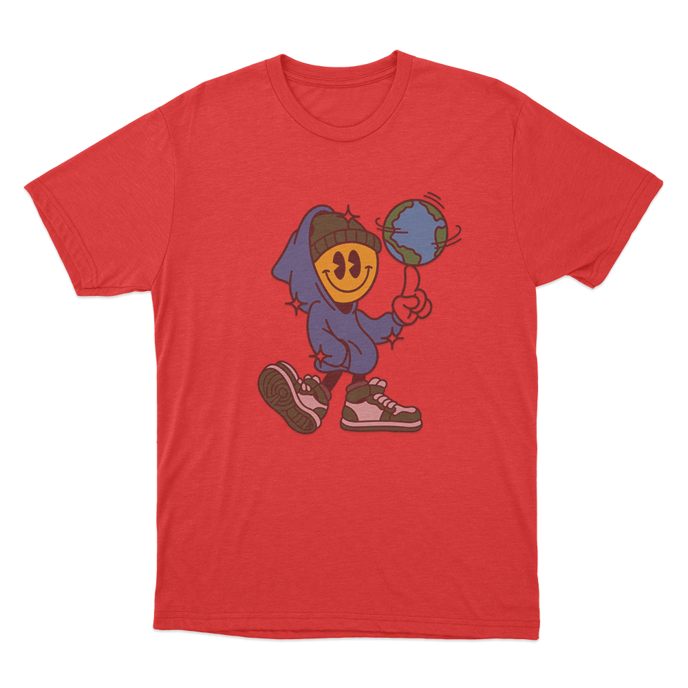 Connor Price Spin The Globe Unisex T Shirt Red Connor Price Spin The Globe Unisex T Shirt Red