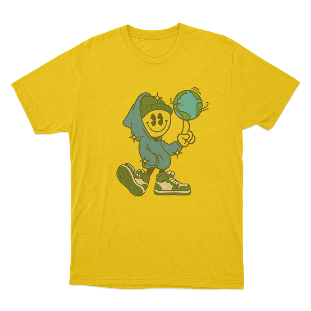 Connor Price Spin The Globe Unisex T Shirt Yellow Connor Price Spin The Globe Unisex T Shirt Yellow