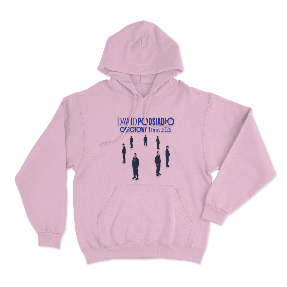 Dawid Podsiadło Obrotowy Tour 2026 Unisex Hoodie Pink Dawid Podsiadlo Obrotowy Tour 2026 Unisex Hoodie Pink