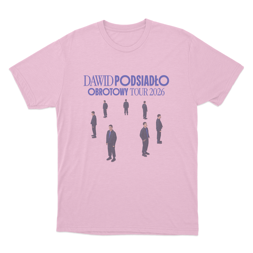 Dawid Podsiadło Obrotowy Tour 2026 Unisex T Shirt Pink Dawid Podsiadlo Obrotowy Tour 2026 Unisex T Shirt Pink