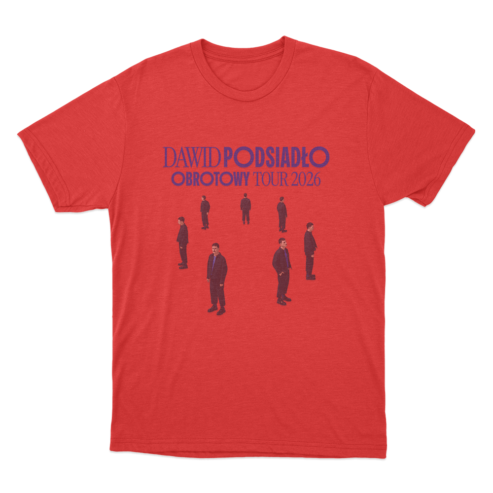 Dawid Podsiadło Obrotowy Tour 2026 Unisex T Shirt Red Dawid Podsiadlo Obrotowy Tour 2026 Unisex T Shirt Red
