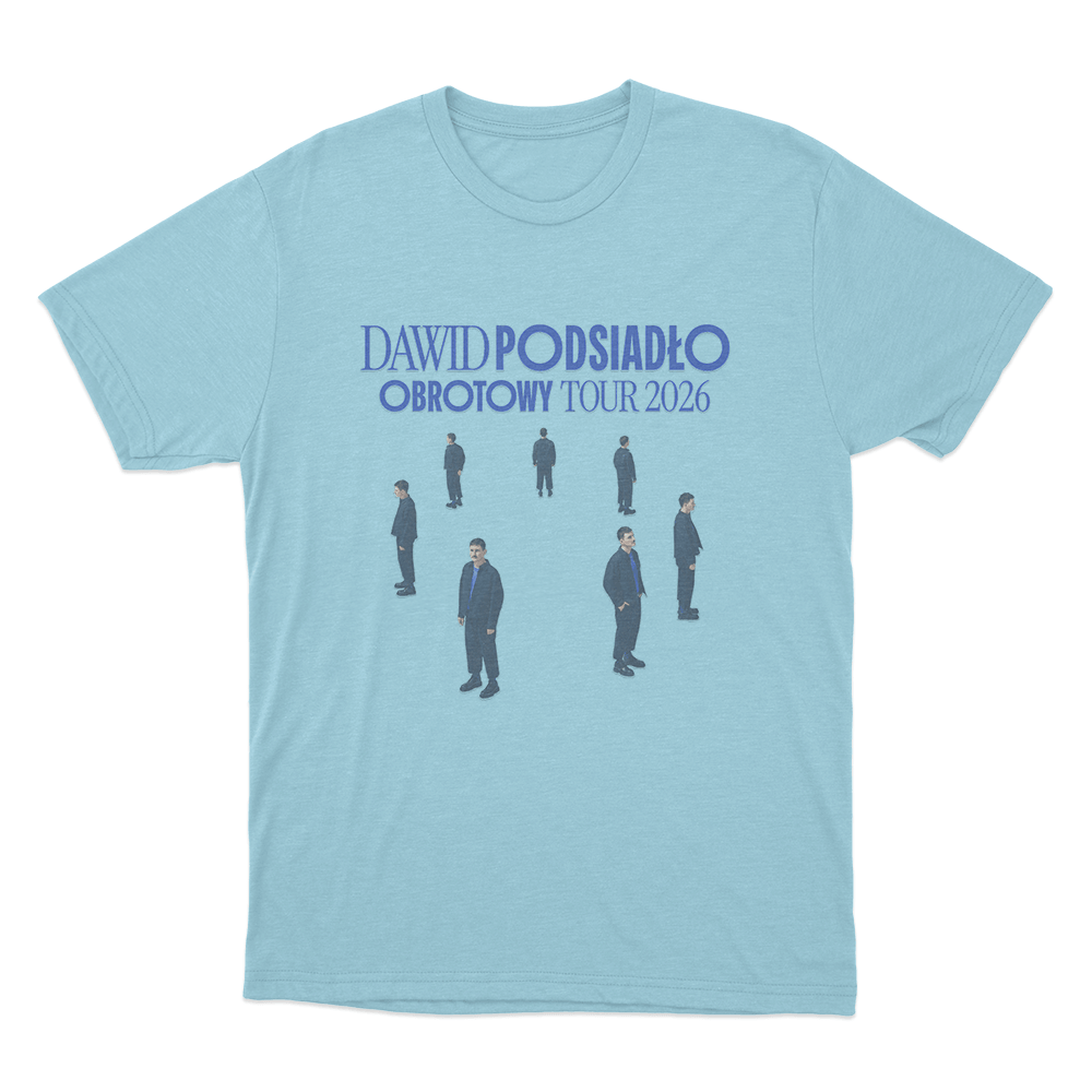 Dawid Podsiadło Obrotowy Tour 2026 Unisex T Shirt Sky Blue Dawid Podsiadlo Obrotowy Tour 2026 Unisex T Shirt Sky Blue