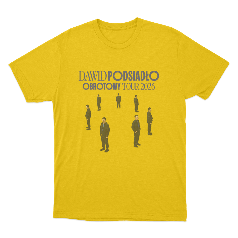 Dawid Podsiadło Obrotowy Tour 2026 Unisex T Shirt Yellow Dawid Podsiadlo Obrotowy Tour 2026 Unisex T Shirt Yellow