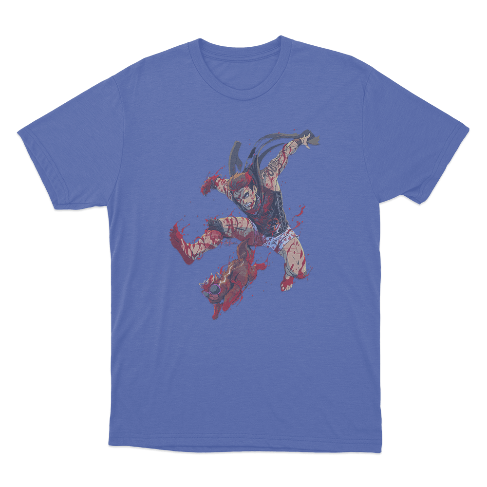 Feet First Unisex T Shirt Blue Feet First Unisex T Shirt Blue