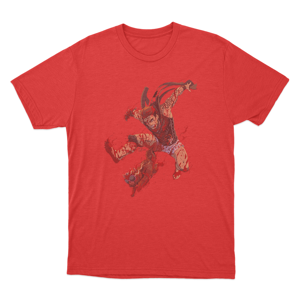 Feet First Unisex T Shirt Red Feet First Unisex T Shirt Red
