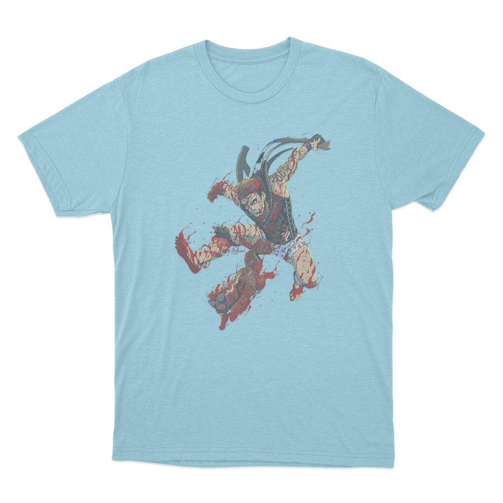 Feet First Unisex T Shirt Sky Blue Feet First Unisex T Shirt Sky Blue