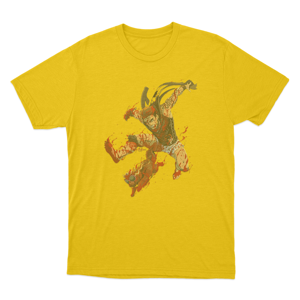 Feet First Unisex T Shirt Yellow Feet First Unisex T Shirt Yellow
