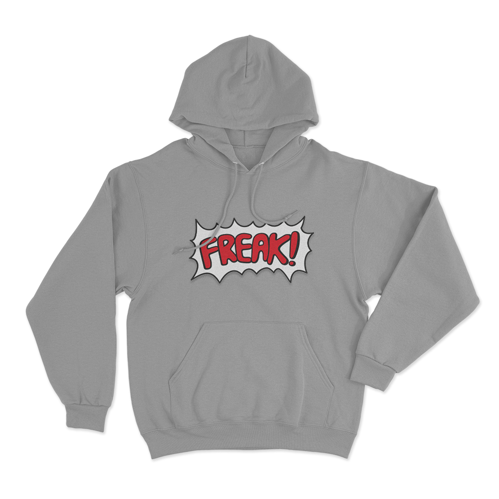 Freak Unisex Hoodie Grey Freak Unisex Hoodie Grey