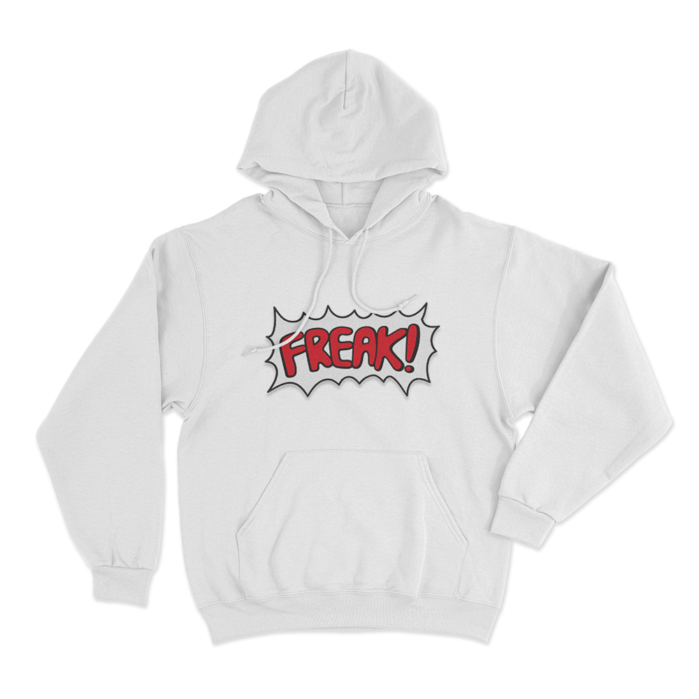 Freak Unisex Hoodie White Freak Unisex Hoodie White