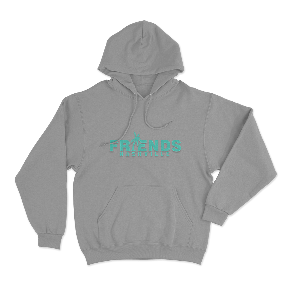 Friends Palm Unisex Hoodie Grey Friends Palm Unisex Hoodie Grey