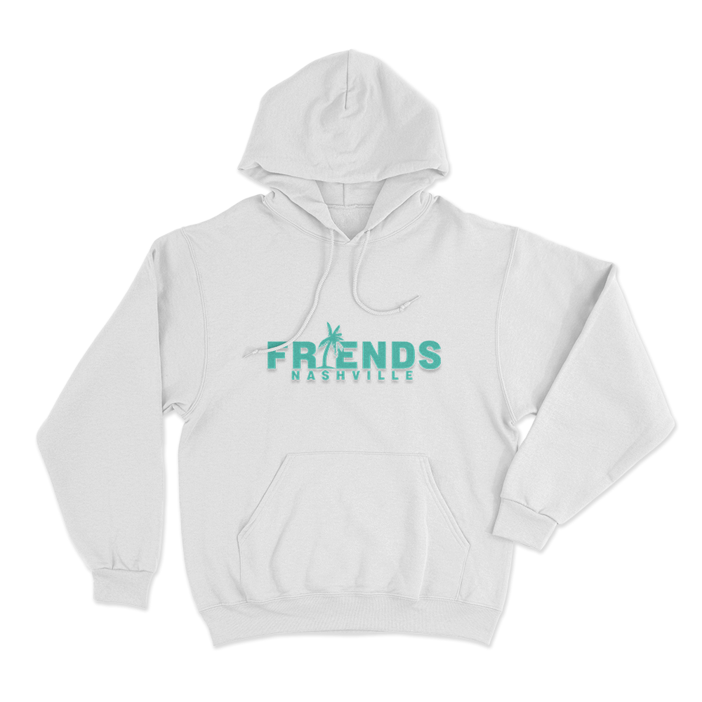 Friends Palm Unisex Hoodie White Friends Palm Unisex Hoodie White