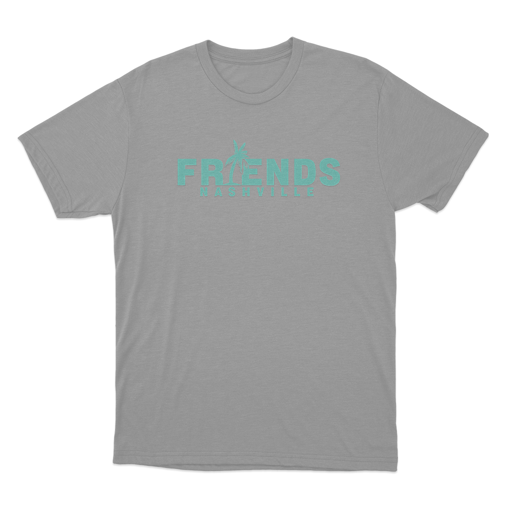 Friends Palm Unisex T Shirt Grey Friends Palm Unisex T Shirt Grey