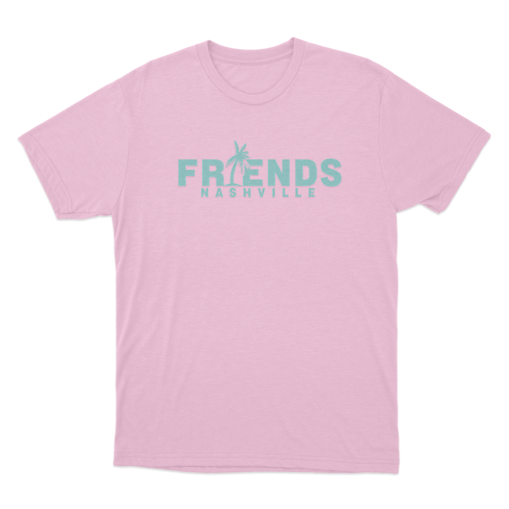 Friends Palm Unisex T Shirt Pink Friends Palm Unisex T Shirt Pink